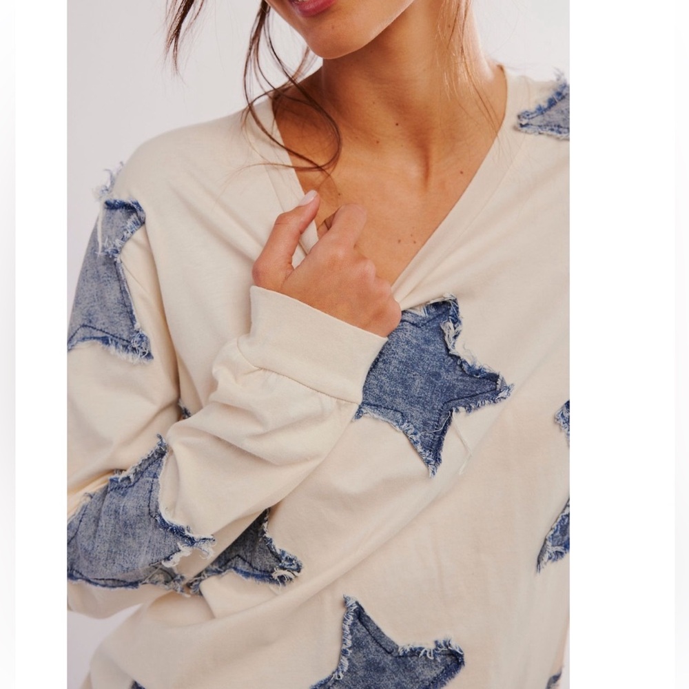 ONE TEASPOON➕NWT Denim Star BF Long Sleeve